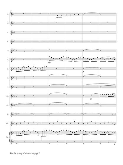 Rutter (arr. Johnston) - For the Beauty of the Earth for Flute Choir -