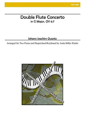 Quantz - Double Flute Concerto in G Major (Two Flutes and Piano)