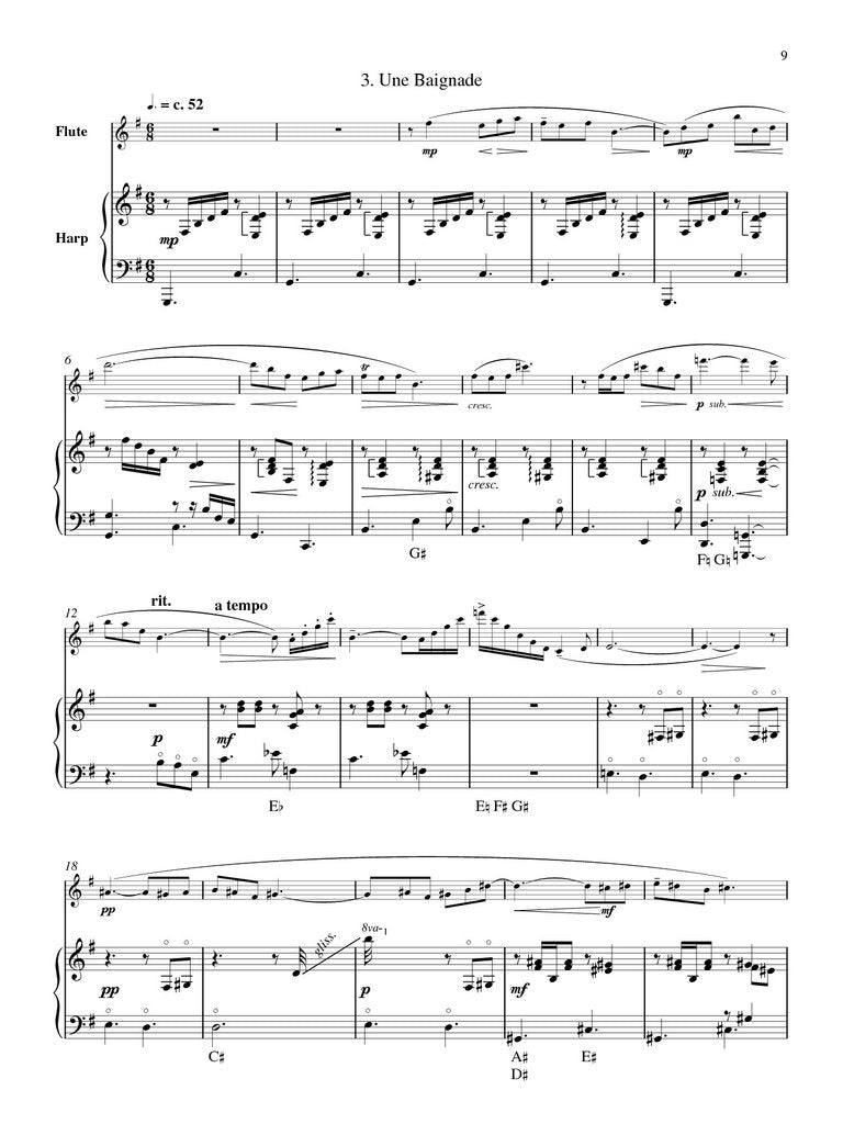 Schocker - Entre Nous for flute and harp