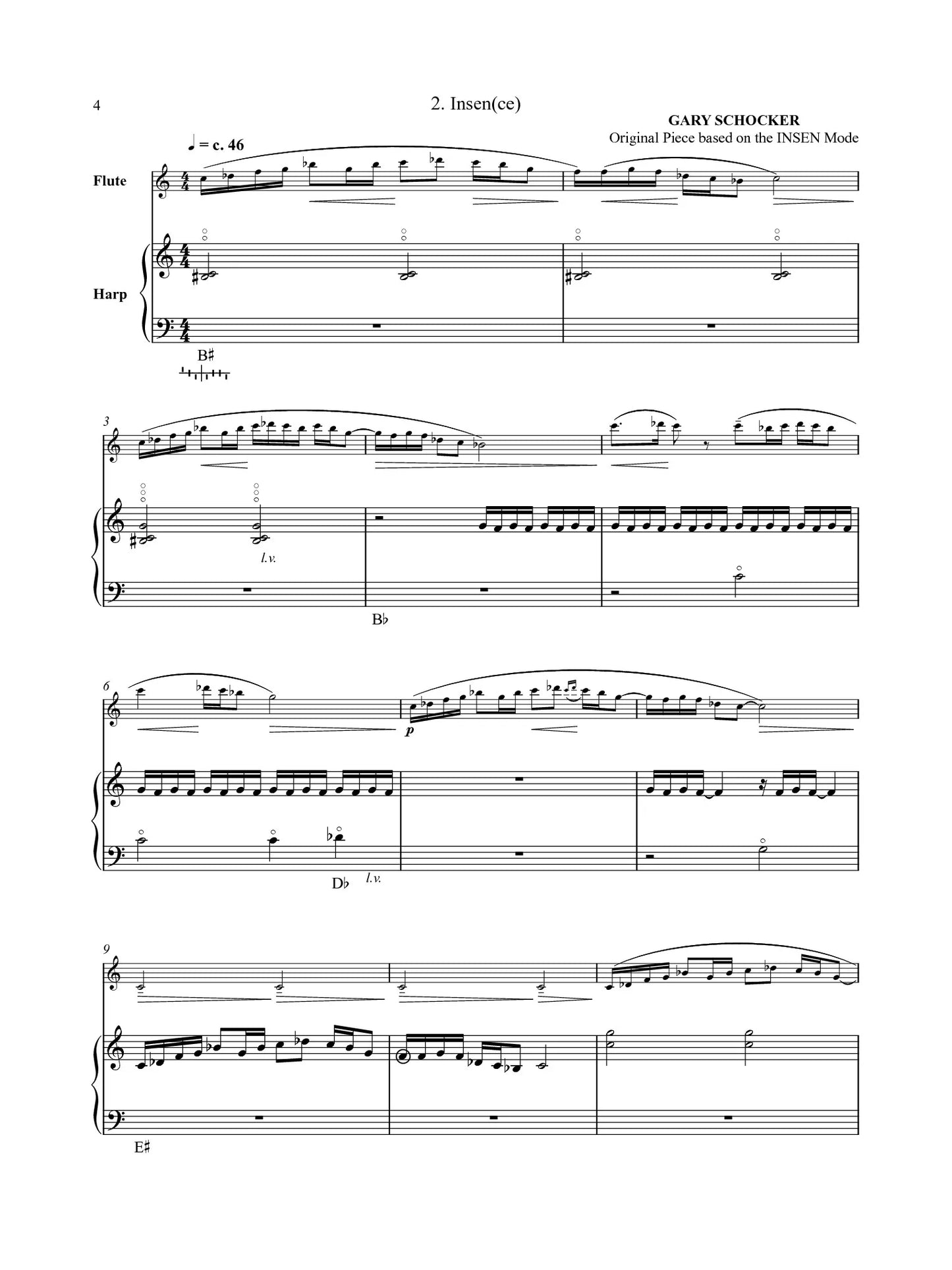 Schocker - 20 Japanese Melodies for Flute and Harp
