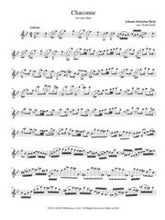 Bach - Chaconne for Solo Flute