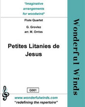 Grovlez, G -Petite Litanies de Jesus for quartet - 2 flutes alto and bass