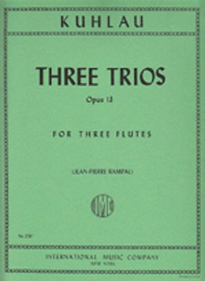 Kuhlau, F -  3 trios for 3 flutes Op13 (IMC)
