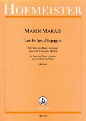 Marais - Folies d'Espagne for flute and harp