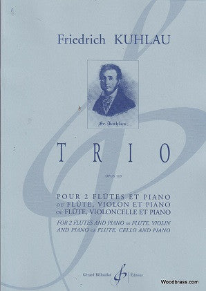 Kuhlau ,Friedrich - Trio in G Major op 119 for flute, cello and piano (Billaudot)
