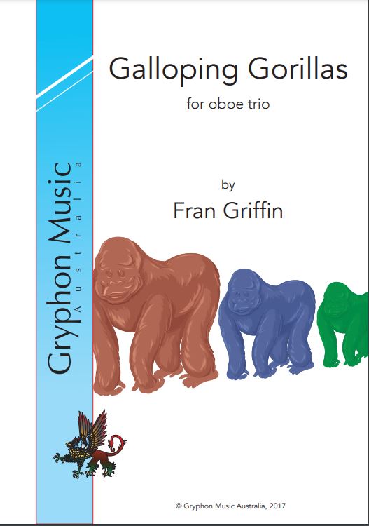Griffin, Fran - Galloping Gorillas for Oboe trio (Instant Download)