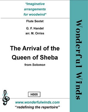 Handel - The Arrival of the Queen of Sheba flute choir