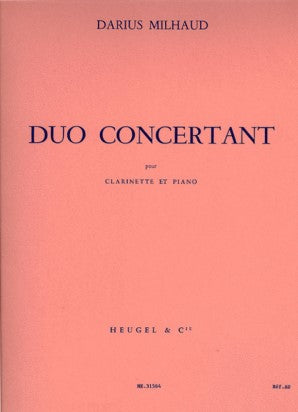 Milhaud, Darius - Duo Concertant