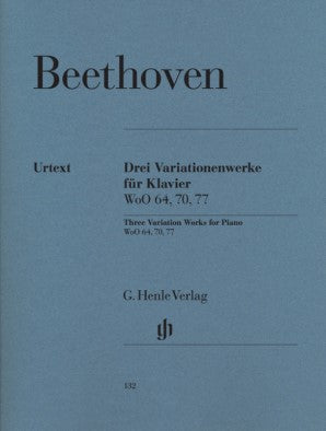 Beethoven, Ludwig van - 3 Variation Works WoO 70 64 & 77 Piano Solo