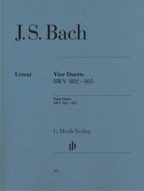 Bach, Johann Sebastian - Four Duets BWV 802-805 Piano Solo