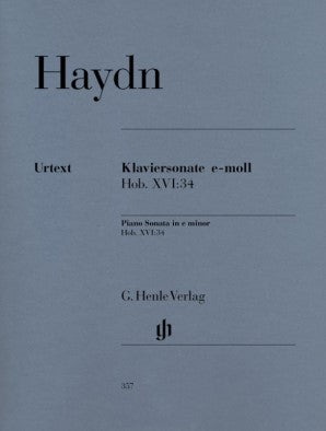 Haydn Joseph -Piano Sonata in E minor Hob XVI:34
