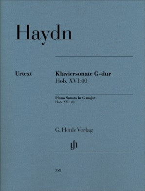 Haydn Joseph -Piano Sonata in G major Hob XVI:40