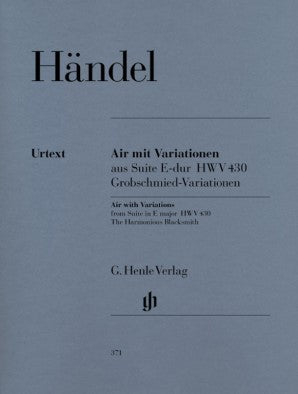 Handel George Frideric -Air with Variations Harmonious Blacksmith Pno