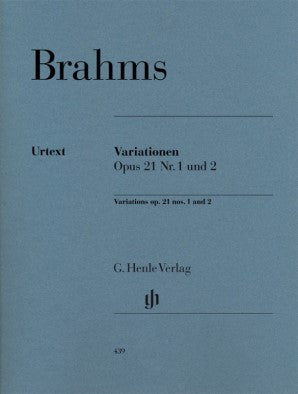 Brahms, Johannes - Variations Op 21 Nos 1 & 2 Piano Solo