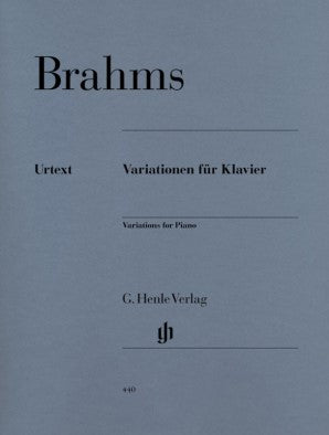 Brahms, Johannes - Variations for Piano Op 9 21 24 & 35 Piano Solo
