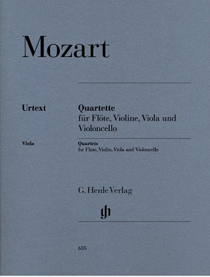 Mozart - Flute Quartets for Flute Violin Viola and Cello