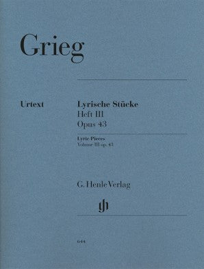 Grieg Edvard -Lyric Pieces Op 43 Volume 3 Piano Solo