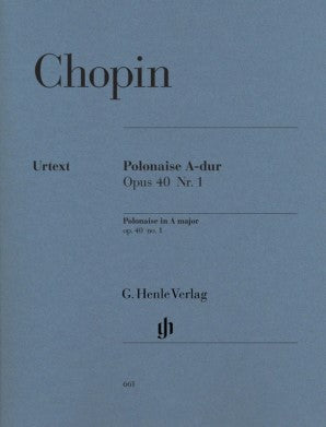 Chopin Frederic - Polonaise in A major Op 40 No 1 Piano Solo