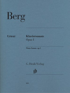 Berg, Alban - Piano Sonata Op 1