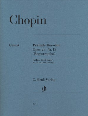 Chopin Frederic -Prelude in D flat major Op 28 No 15 Piano Solo