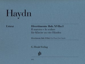 Haydn Joseph - Divertimento Il Maestro Hob XVIIa:1 Piano 4 Hands