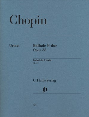 Chopin Frederic - Ballade in F major Op 38 Piano Solo