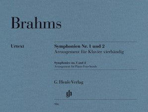 Brahms, Johannes - Symphonies No 1 and 2 arranged for Piano 4 Hands