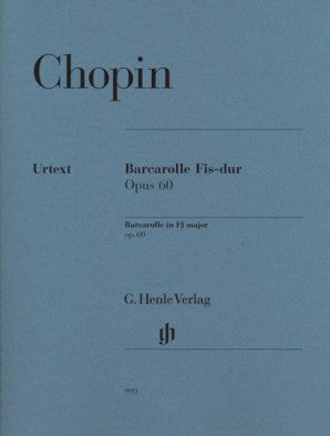 Chopin Frederic - Barcarolle in F sharp minor Op 60 Piano Solo