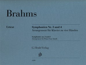 Brahms, Johannes - Symphonies No 3 and 4 for Piano 4 hands
