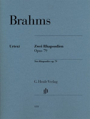 Brahms, Johannes -Two Rhapsodies Op 79 Piano Solo