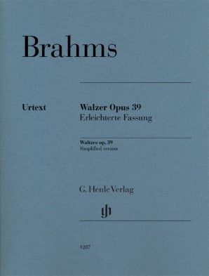 Brahms, Johannes -Brahms Waltzes Op 39 Simplified Version - Piano