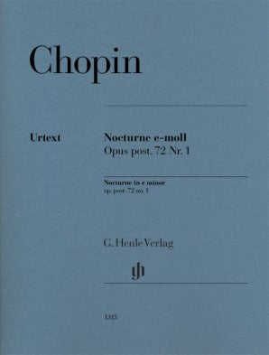 Chopin Frederic - Nocturne in E Minor Op Post 72 No 1 Piano Solo