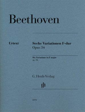 Beethoven, Ludwig van - Six Variations in F Major Op 34 Piano Solo