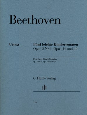 Beethoven, Ludwig van - Beethoven Five Easy Piano Sonatas