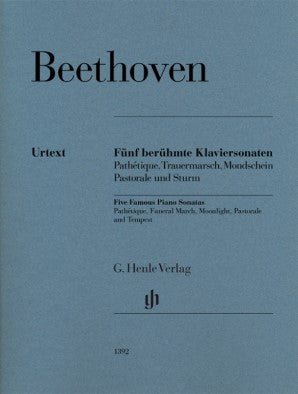 Beethoven, Ludwig van - Beethoven Five Famous Piano Sonatas