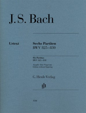 Bach, Johann Sebastian -Bach Six Partitas for Piano BWV 825-830 No Finger, Urtext Edition