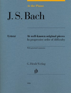 Bach, Johann Sebastian - J S Bach at the Piano 16 Well-known Original Piece