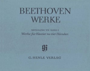 Beethoven, Ludwig van - Works for Piano Duet Full Score