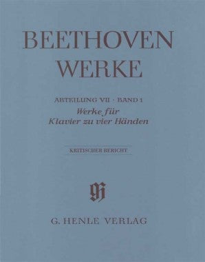 Beethoven, Ludwig van - Works for Piano Four Hands Full Score