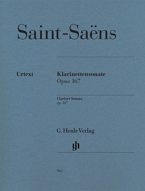 Saint-Saens  - Sonata Op. 167 for clarinet and piano