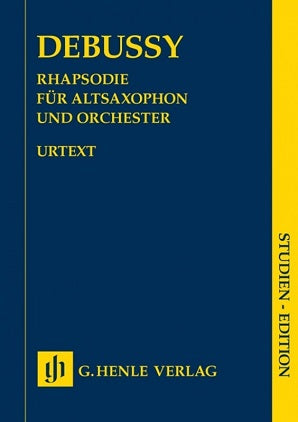 Debussy - Rhapsody Alto Sax and Piano study score