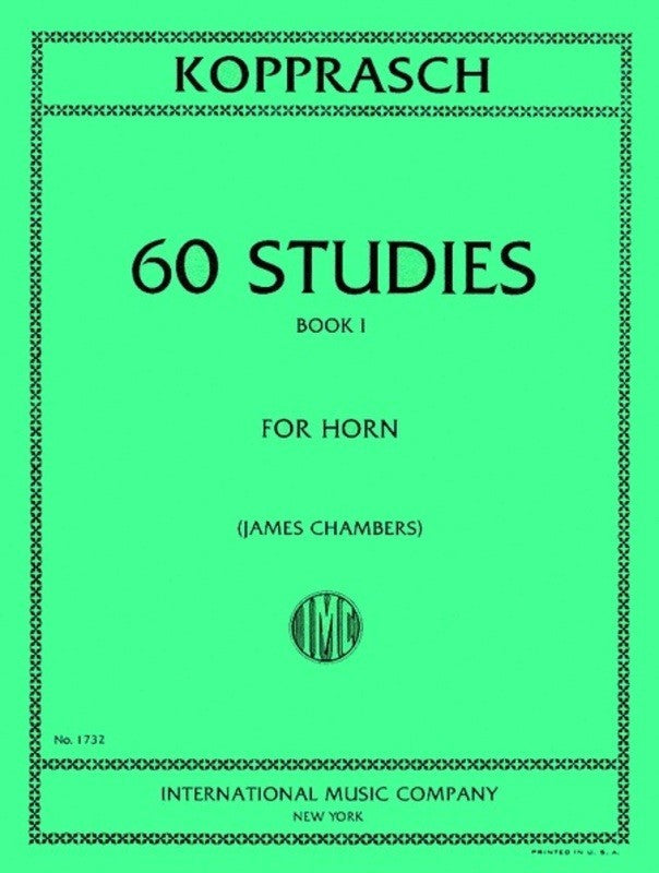 Georg Kopprasch - 60 studies for French Horn Vol 1