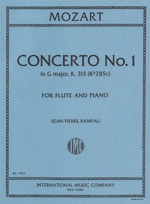 Mozart, WA -Concerto for Flute and Orchestra G major K. 313 (IMC)