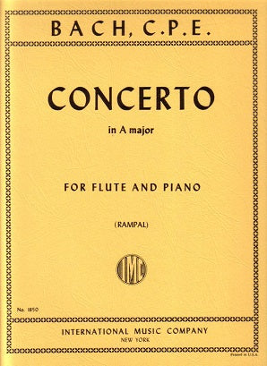 Bach, CPE Flute Concerto in A, Wq168 (IMC)