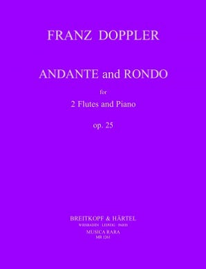 Doppler - Andante and Rondo, Op. 25 for 2 Flutes and Piano (Musica Rara)