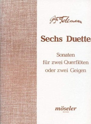 Telemann - Six Sonatas Op. 2 (6 Duets) 2 Flutes TWV 40:101-106