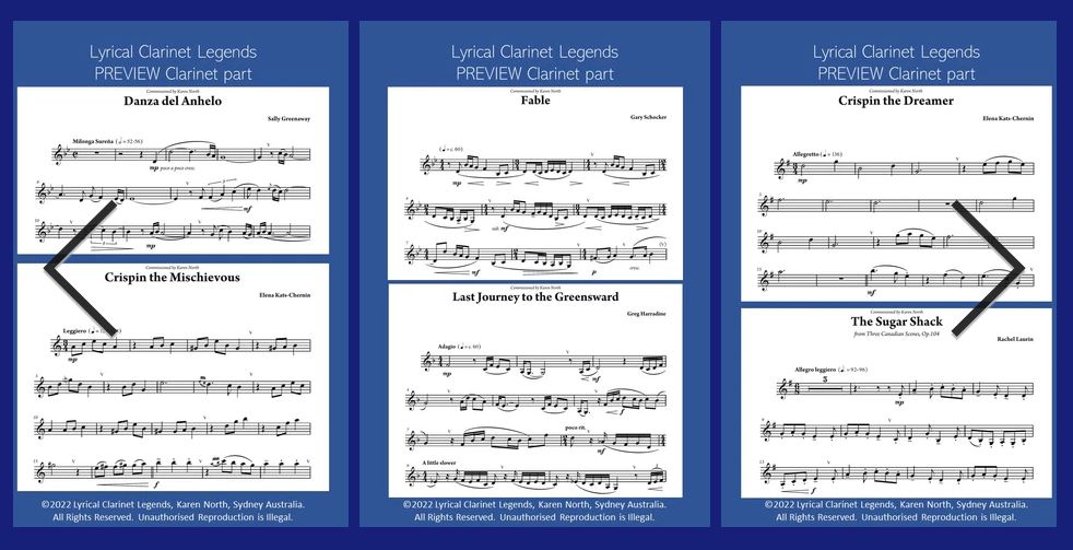 North,K (Ed) Lyrical Clarinet Legends for Clarinet & Piano