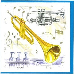 Notelets - Trumpet Design (Pack of 5)