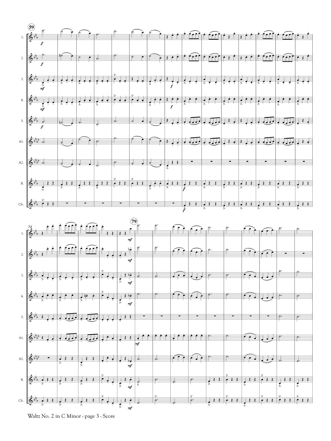 Shostakovich, Dmitri - Waltz No. 2 in C Minor for Flute Orchestra