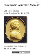 Mozart, Wolfgang Amadeus -Allegro Vivace from Symphony No. 41, K. 551 for Flute Orchestra